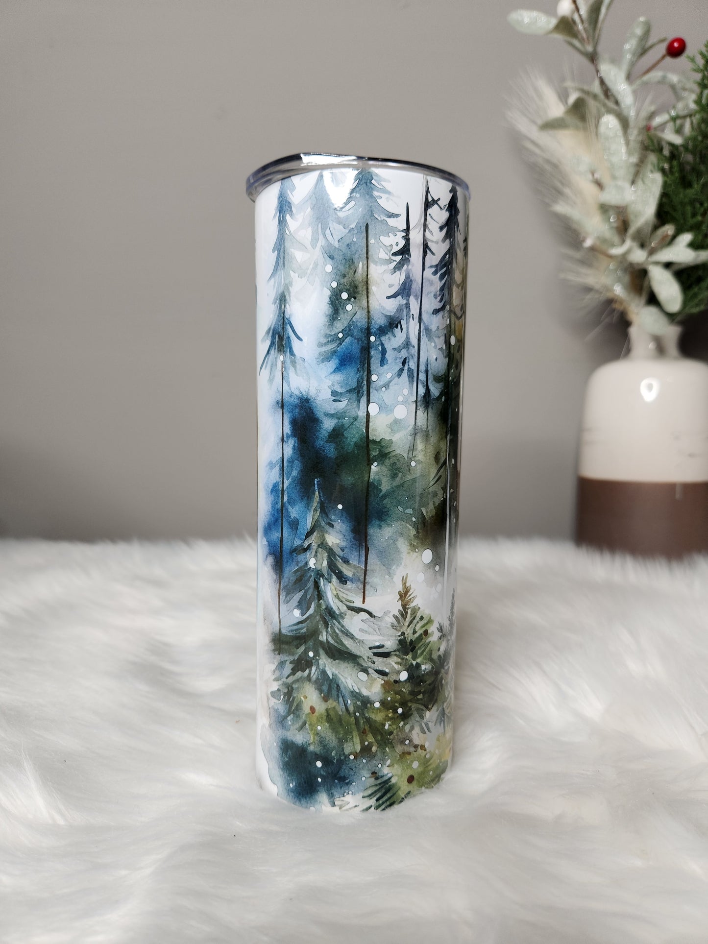 Watercolor bear 20 oz tumbler