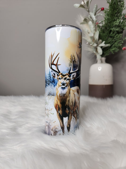 Woodland deer 20 oz tumbler