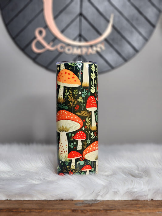 Mushroom 20 oz tumbler