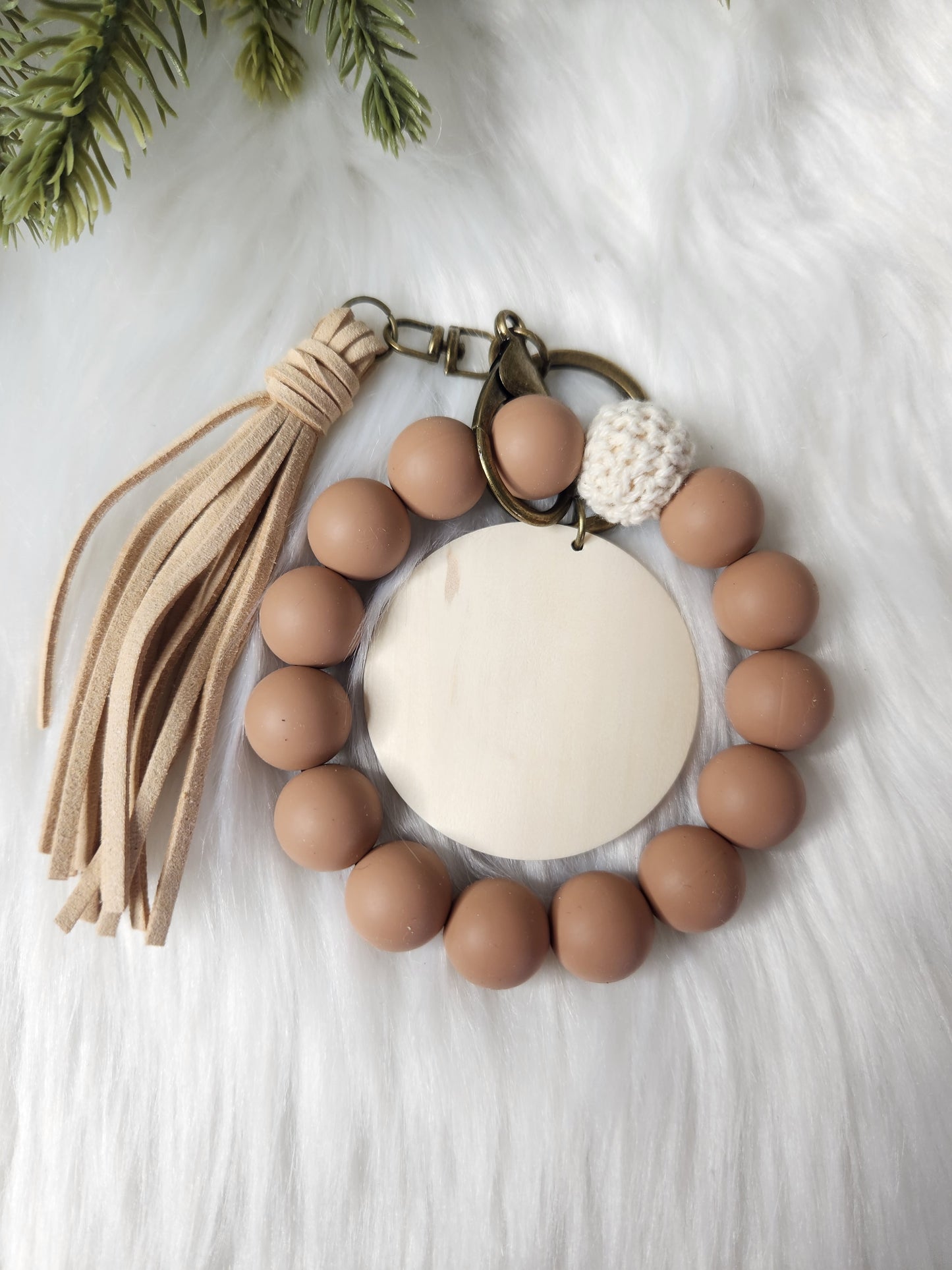 Boho silicone clay colored wristlet